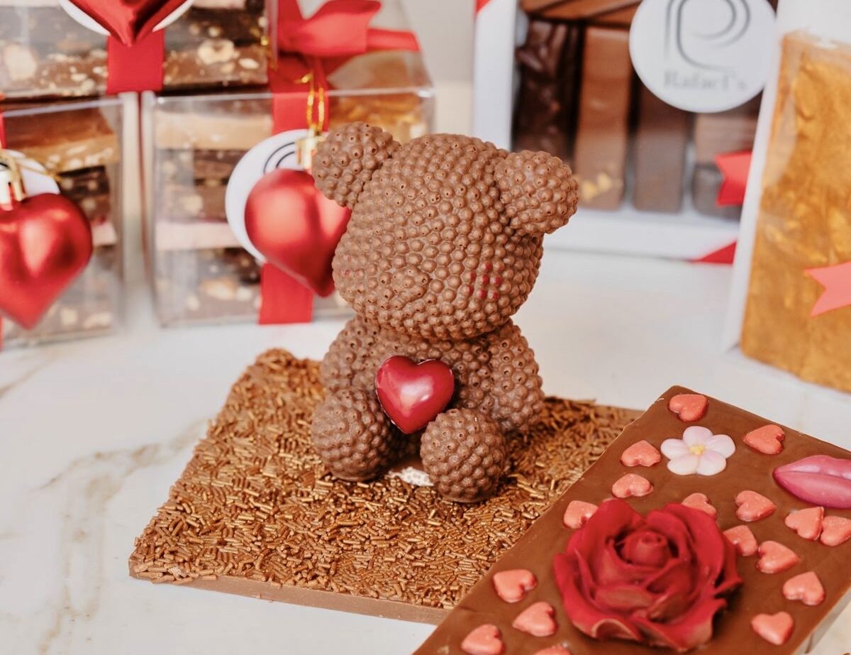 Beertje van chocolade